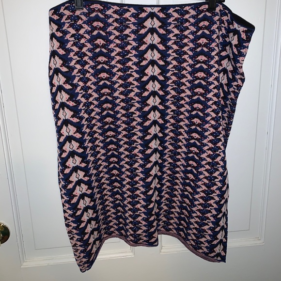 Rachel Roy Patterned Sweater Skirt Sz 3X - Picture 5 of 7